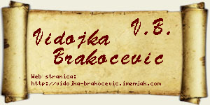 Vidojka Brakočević vizit kartica